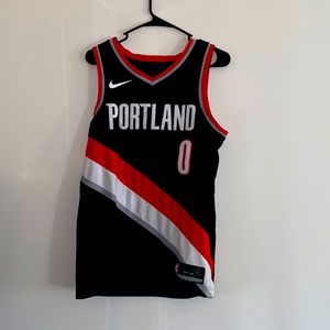 Portland Trail Blazers Lillard Number 0 Nike jersey